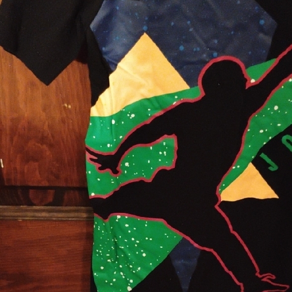 Jordan Kids Black Tee with Colorful Graphic - Picture 3 of 5